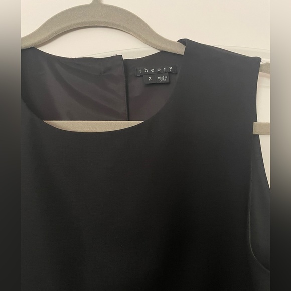 Theory drop waist flounce mini dress - Picture 2 of 6